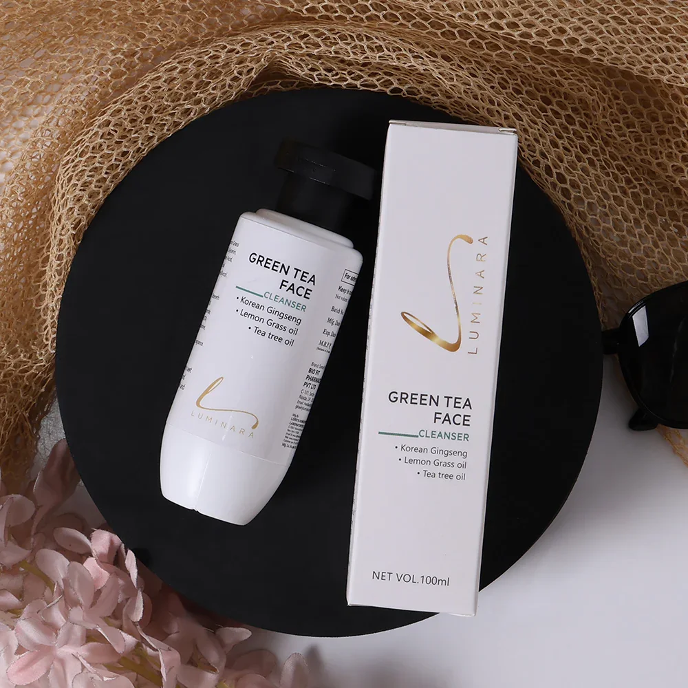 green tea face cleanser with niacinamide, azelaic acid & salicylic acid | brightening & acne control face wash green tea face cleanser with niacinamide, azelaic acid & salicylic acid | brightening & acne control face wash