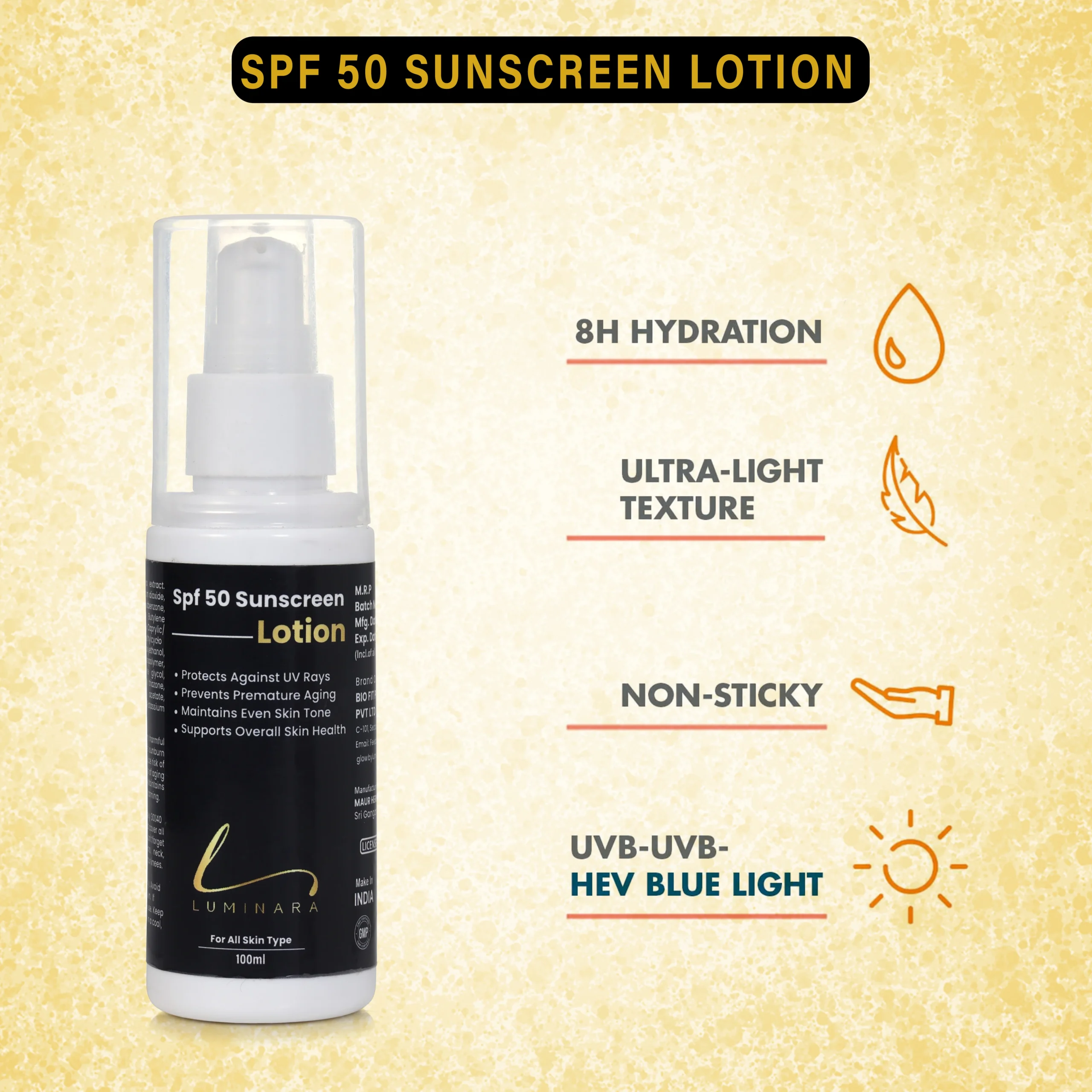 spf 50 broad spectrum sunscreen lotion with aloe vera & vitamin e | uva & uvb protection spf 50 broad spectrum sunscreen lotion with aloe vera & vitamin e | uva & uvb protection