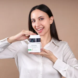chia seed hydrating gel with hyaluronic acid, ceramides & niacinamide | deep hydration & skin barrier mostorizer